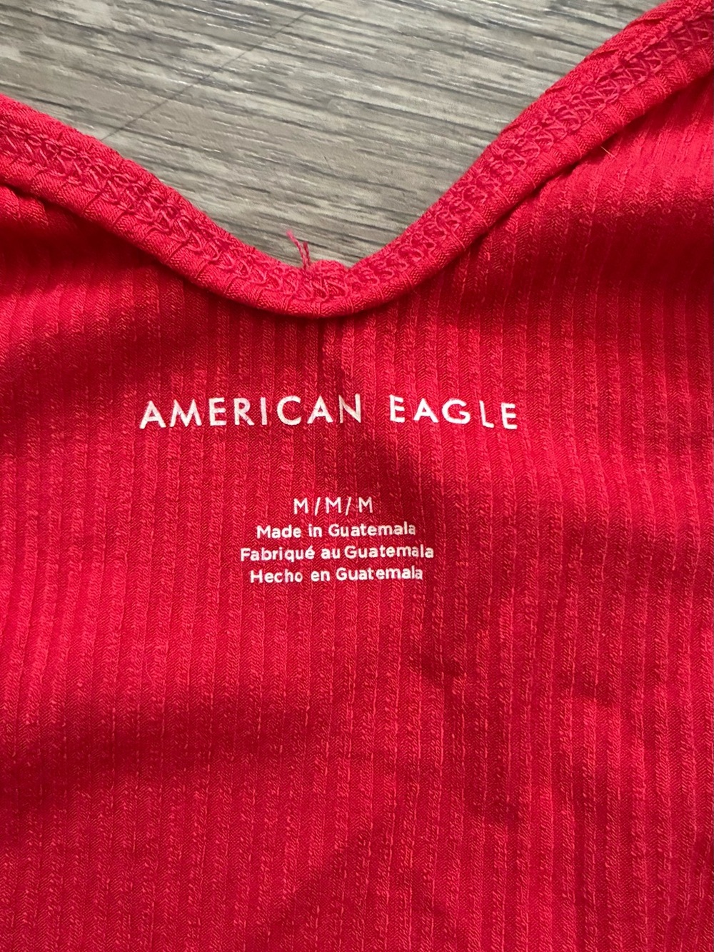 Red Ribbed Tank Bodysuit - Picture 8 of 8